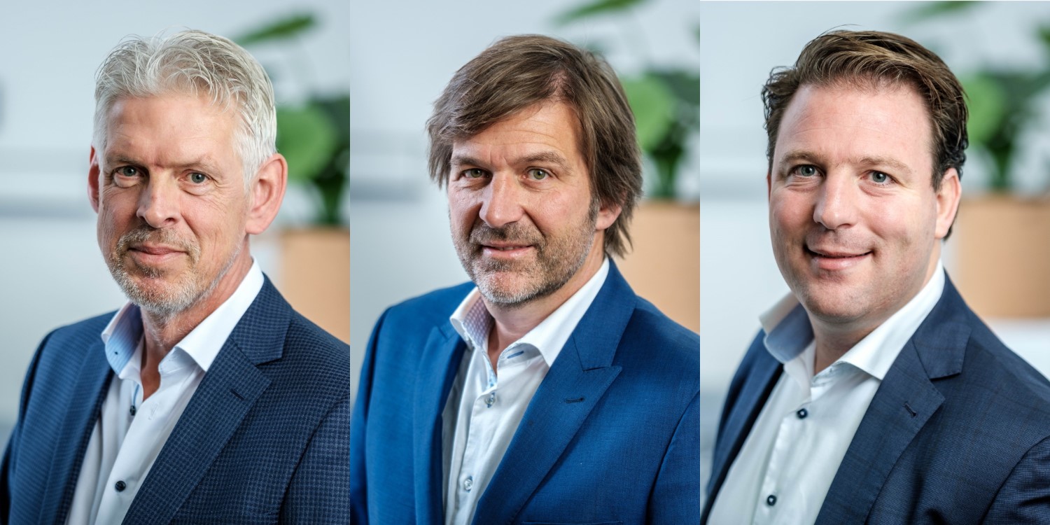 Vlnr: Bram van Rossum, Coen Raaphorst en Joris Samson